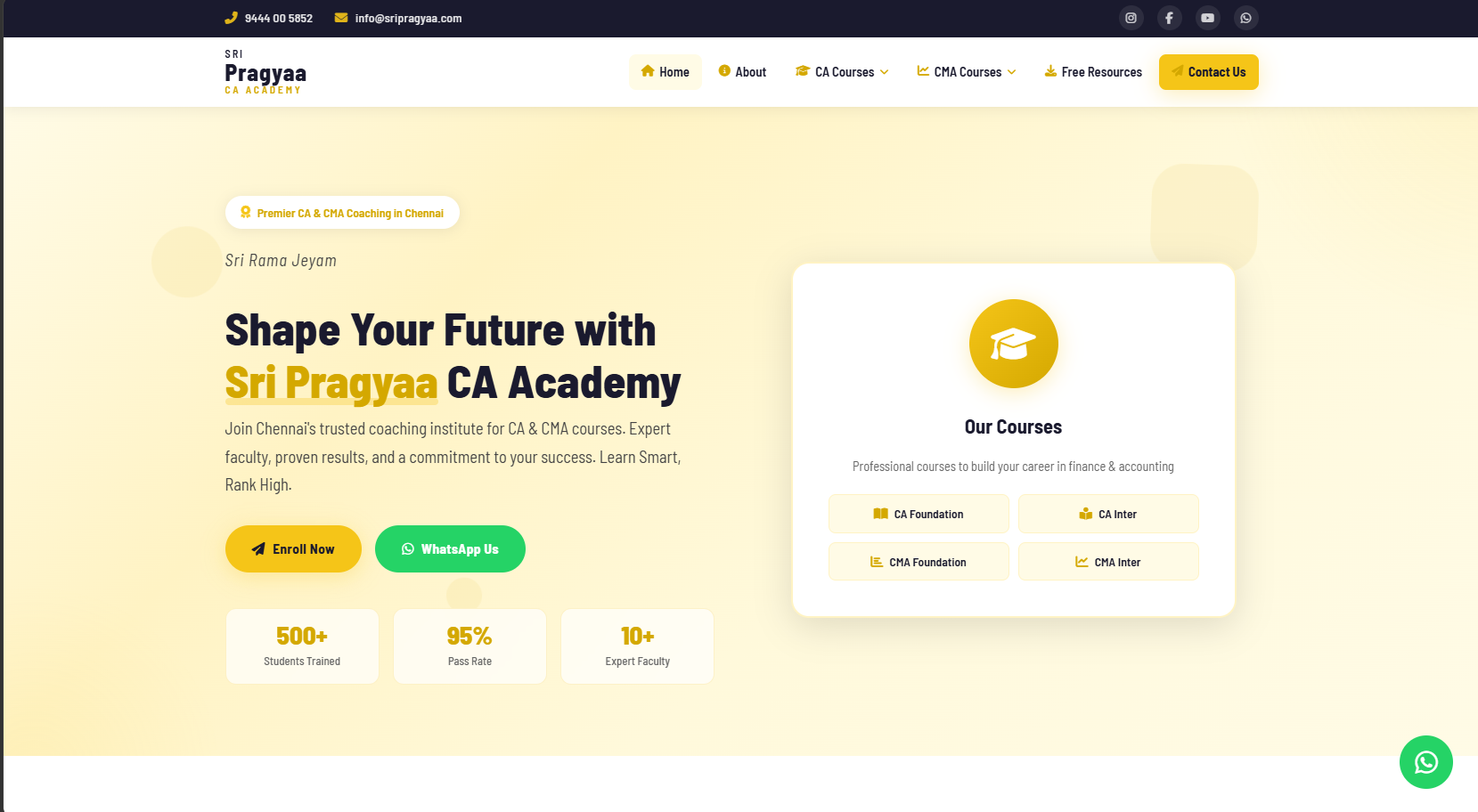 Sri Pragyaa CA Academy