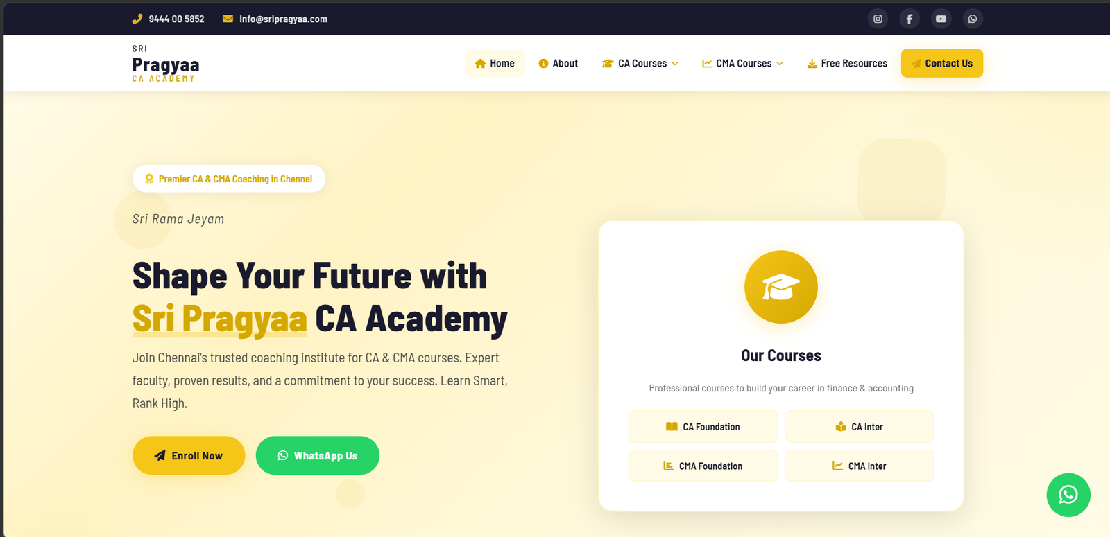 Sri Pragyaa CA Academy